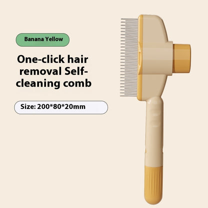 Professional Pet Comb for Dogs and Cats with Release Button Flea Cat Combs for Cats and Dogs - Easy to Use and Durable Grooming Tool Pet Products
