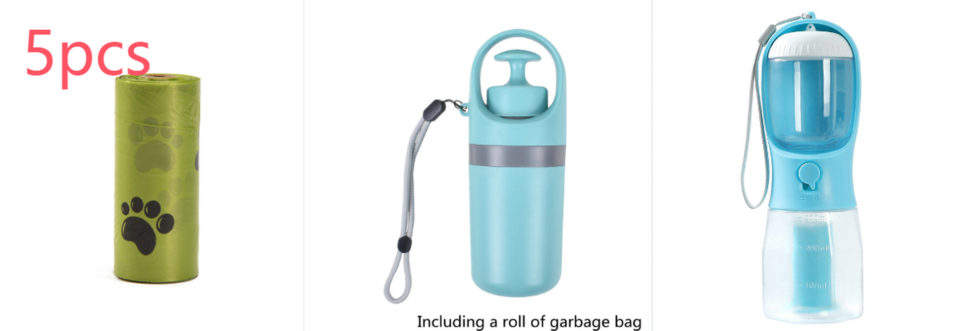 Portable Lightweight Dog Pooper Scooper with Built-In Poop Bag Dispenser Eight-Claw Shovel for Pet Toilet Picker Pet Products