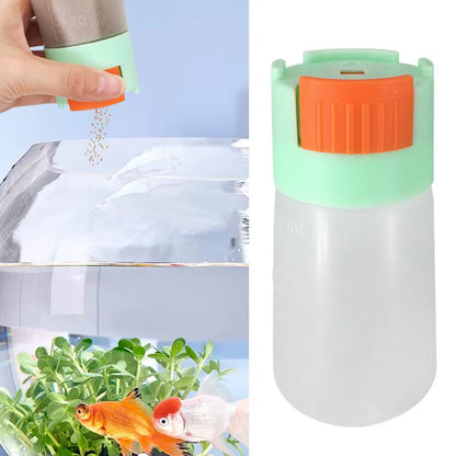 Fish Food Containers, Moisture-Proof Transparent, Quantitative Feeding, Shrimp Food Dispenser, Tank Supplies, 150Ml