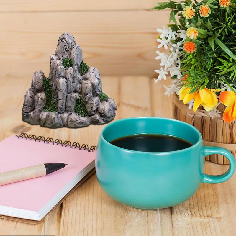 Mountain Rocks Aquarium Aquarium Resin Rockery Mountain View Decor Landscape Rock Hiding Cave Aquarium Ornament for Fish