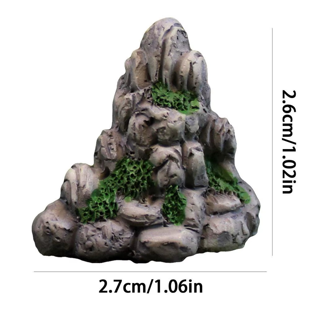 Mountain Rocks Aquarium Aquarium Resin Rockery Mountain View Decor Landscape Rock Hiding Cave Aquarium Ornament for Fish