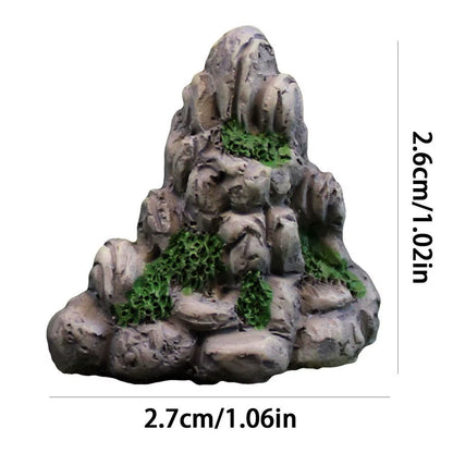 Mountain Rocks Aquarium Aquarium Resin Rockery Mountain View Decor Landscape Rock Hiding Cave Aquarium Ornament for Fish