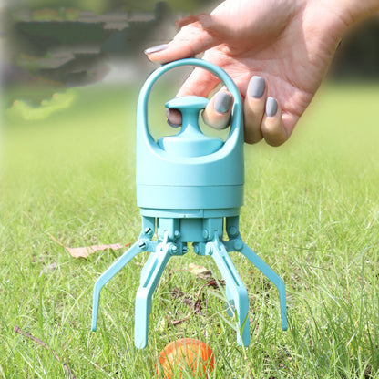 Portable Lightweight Dog Pooper Scooper with Built-In Poop Bag Dispenser Eight-Claw Shovel for Pet Toilet Picker Pet Products