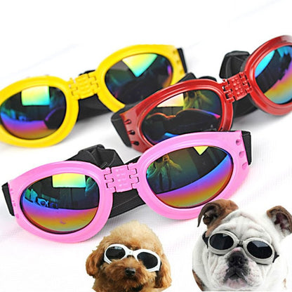 Dog Sunglasses Foldable Medium Size Waterproof Goggles UV Protection Glasses for Pets