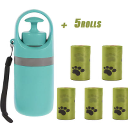Portable Lightweight Dog Pooper Scooper with Built-In Poop Bag Dispenser Eight-Claw Shovel for Pet Toilet Picker Pet Products