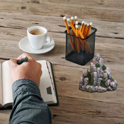Mountain Rocks Aquarium Aquarium Resin Rockery Mountain View Decor Landscape Rock Hiding Cave Aquarium Ornament for Fish